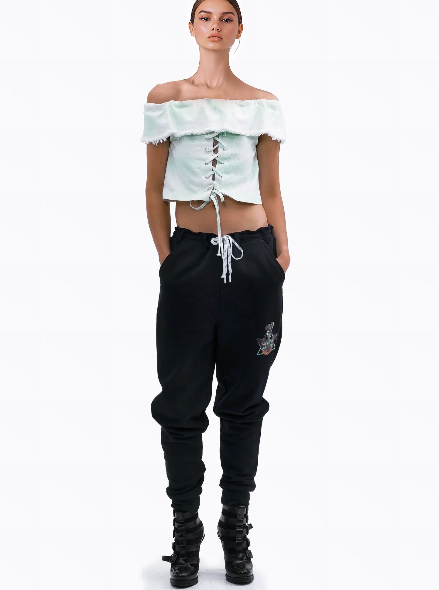 UNISEX CARNATION MESH LINED PANT